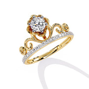 Crownstone Diamond Engagement Ring