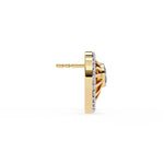 Radial Design Diamond Earrings