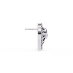 Radial Design Diamond Earrings
