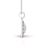 Radial Squared Diamond Pendant
