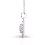 Radial Squared Diamond Pendant