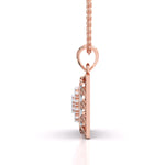 Radial Squared Diamond Pendant