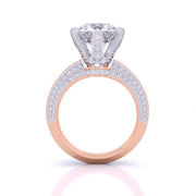 3 Carat Radiant Accents Diamond Ring