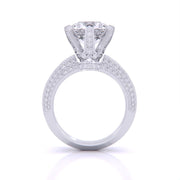3 Carat Radiant Accents Diamond Ring