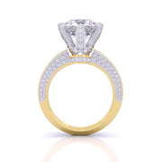 3 Carat Radiant Accents Diamond Ring