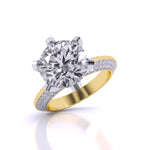 3 Carat Radiant Accents Diamond Ring