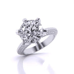 3 Carat Radiant Accents Diamond Ring