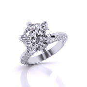 3 Carat Radiant Accents Diamond Ring