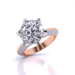 3 Carat Radiant Accents Diamond Ring