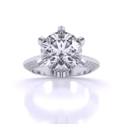 3 Carat Radiant Accents Diamond Ring