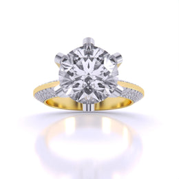 3 Carat Radiant Accents Diamond Ring