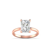 4 Carat Radiant Cut Diamond Solitaire Ring