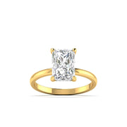 4 Carat Radiant Cut Diamond Solitaire Ring