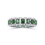 Radiant Cut Green EMERALD Fancy Bracelet