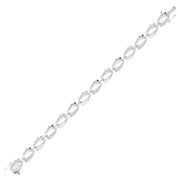 Radiant Gold Diamond Link Bracelet