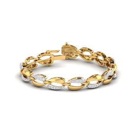 Radiant Gold Diamond Link Bracelet