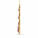Red Gemstone and Diamond Necklace