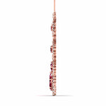 Red Gemstone and Diamond Necklace