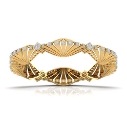 Celestial Gold Diamond Bangle