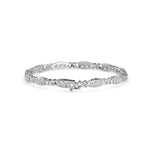 Round Cut Diamond Studded Gold Bracelet