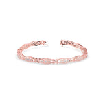 Round Cut Diamond Studded Gold Bracelet