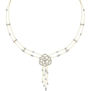 Round Cut Diamonds Glamorous Necklace