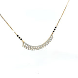 Round Cut Diamonds Minimalist Stylish Mangalsutra