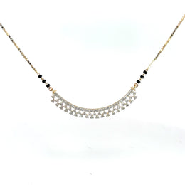 Round Cut Diamonds Minimalist Stylish Mangalsutra