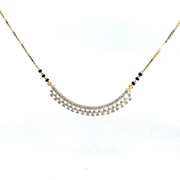 Round Cut Diamonds Minimalist Stylish Mangalsutra