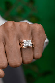 Round Cut Diamonds Pave Ring