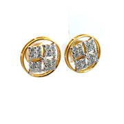 Round cut Diamonds Studded Earrings