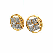 Round cut Diamonds Studded Earrings