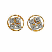 Round cut Diamonds Studded Earrings