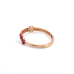 Modern Abstract Lab Grown Diamond Bangle