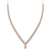 Round Cut Studded Diamonds Necklace