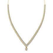 Round Cut Studded Diamonds Necklace