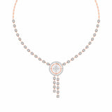 Round Diamond Pendant Y-Necklace