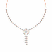 Round Diamond Pendant Y-Necklace