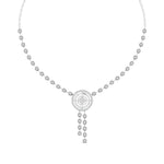 Round Diamond Pendant Y-Necklace