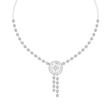 Round Diamond Pendant Y-Necklace