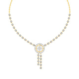 Round Diamond Pendant Y-Necklace