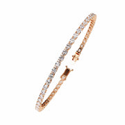 12 Pointer Round Diamond Tennis Bracelet