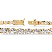 12 Pointer Round Diamond Tennis Bracelet