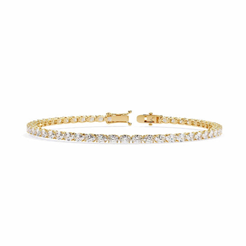 12 Pointer Round Diamond Tennis Bracelet