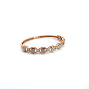 Round Lab Grown Diamond Bangle