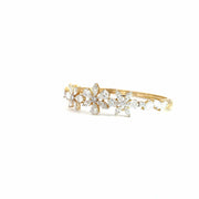 Fancy Shape Diamonds Leaf Style Bangle