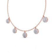 Round-Laced Diamond Necklace