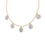 Round-Laced Diamond Necklace