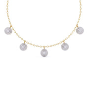 Round-Laced Diamond Necklace