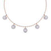 Round-Laced Diamond Necklace